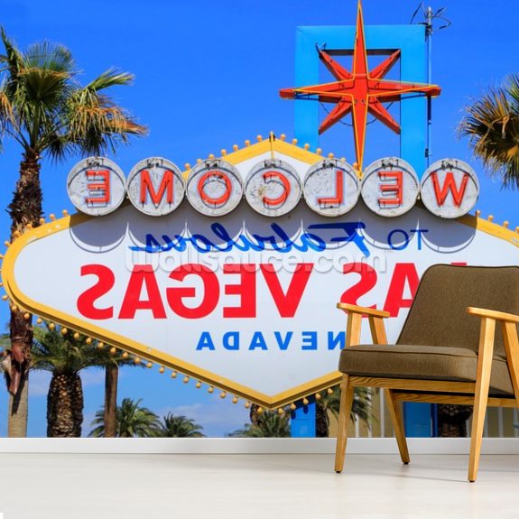 to Las Vegas Wallpaper Mural Wallsauce UK