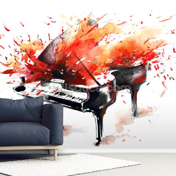 Music Wallpaper Mural Wallsauce UK