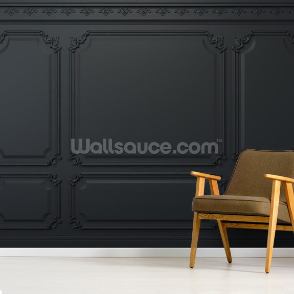 Almost Black Panel Wallpaper Wallsauce EU