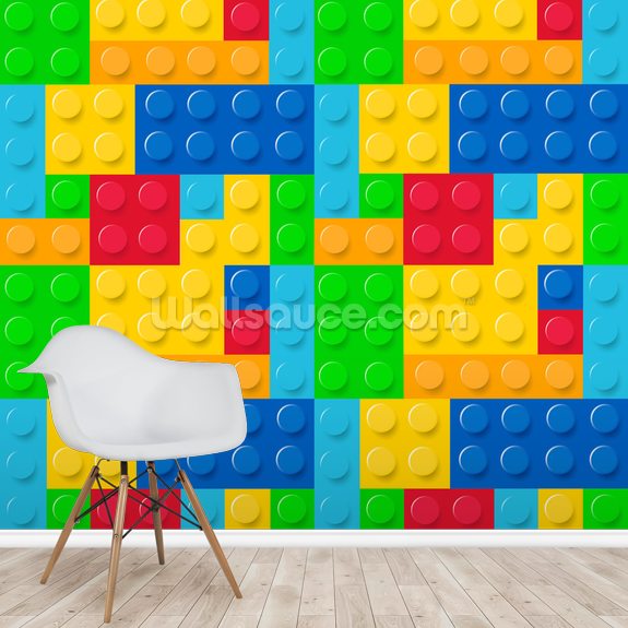 Wall Mural Lego Constructor Photo Wallpaper Kids Room Wall Decor 130"  x 100"