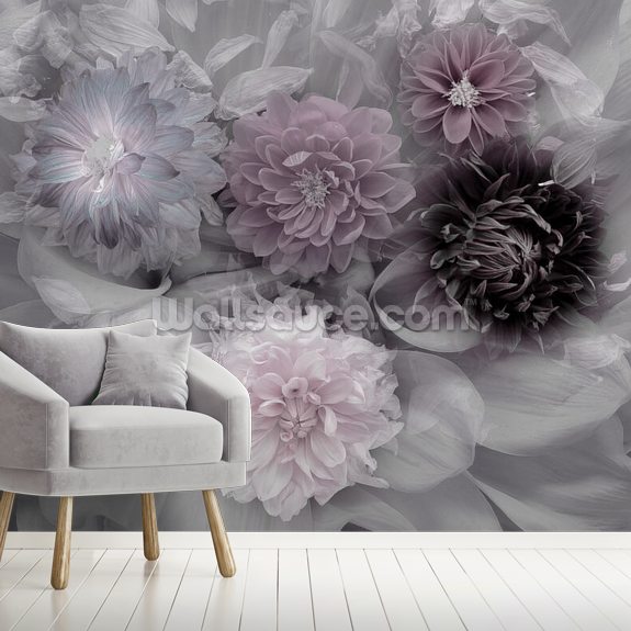 Dahlia Dream Wallpaper | Wallsauce UK