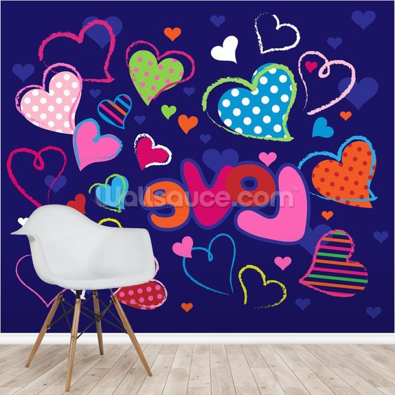 Cute Love Doodles Wallpaper | Wallsauce US
