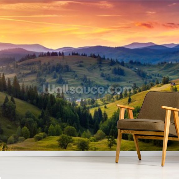 Mountain Wallpaper Mural Wallsauce EU