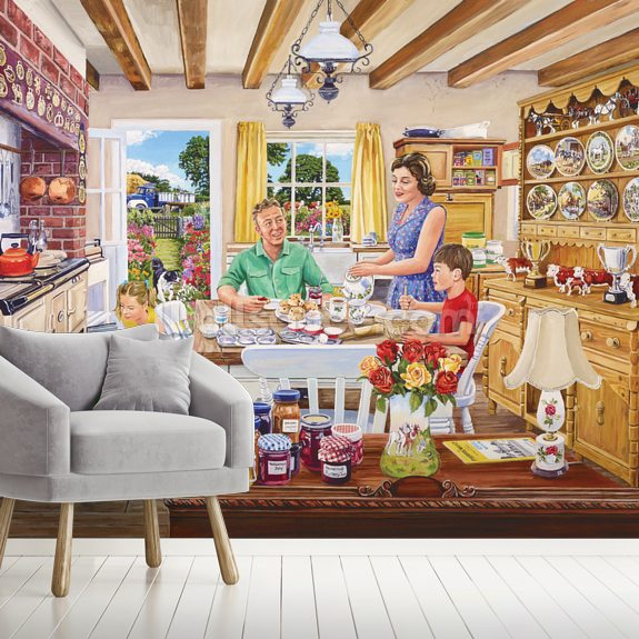 Farmhouse Kitchen Wallpaper Wallsauce UK