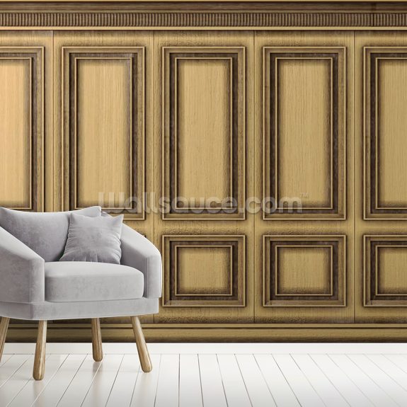 Light Wood Panels Wallpaper | Wallsauce US