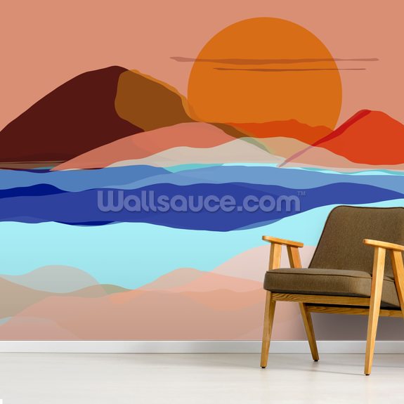 Warm Sands Wallpaper Mural | Wallsauce UK