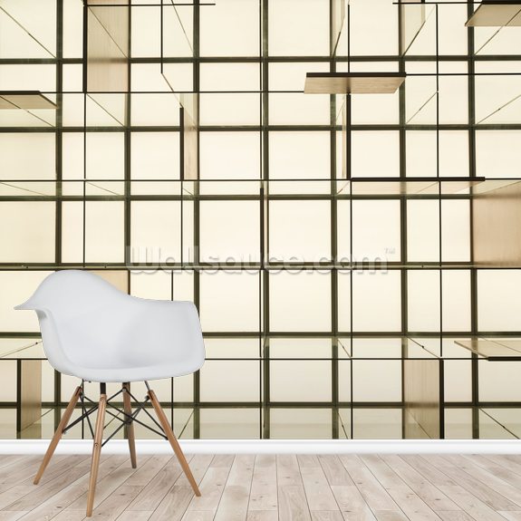 Glass Cubes Wall Mural Wallsauce UK