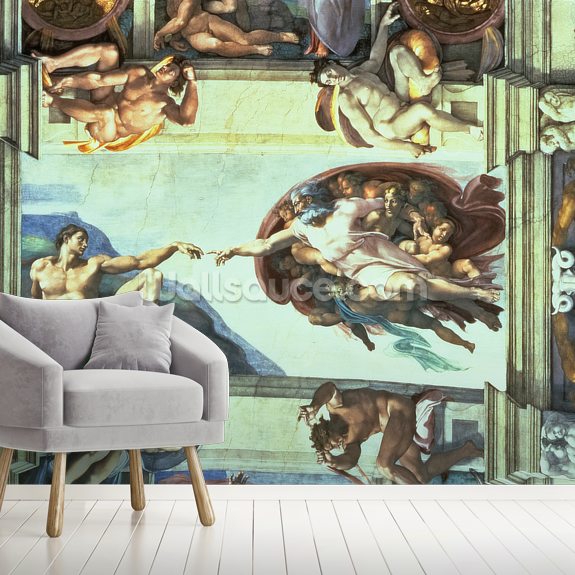 Sistine Chapel Ceiling Creation Of Adam 1510
