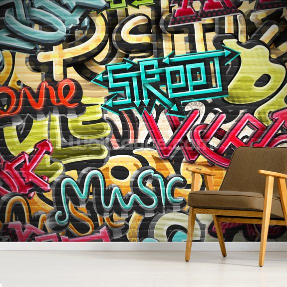 Graffiti Street Wallpaper Wallsauce Uk