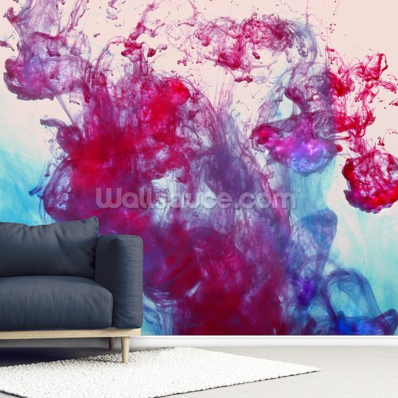 Red And Blue Fluids Wallpaper Wallsauce Au