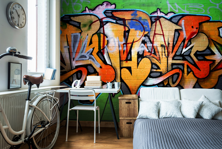 Graffiti Wallpaper for your Teenager’s Bedroom | Wallsauce UK