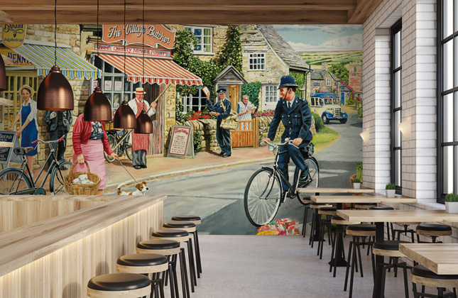 Murales con Trevor Mitchell