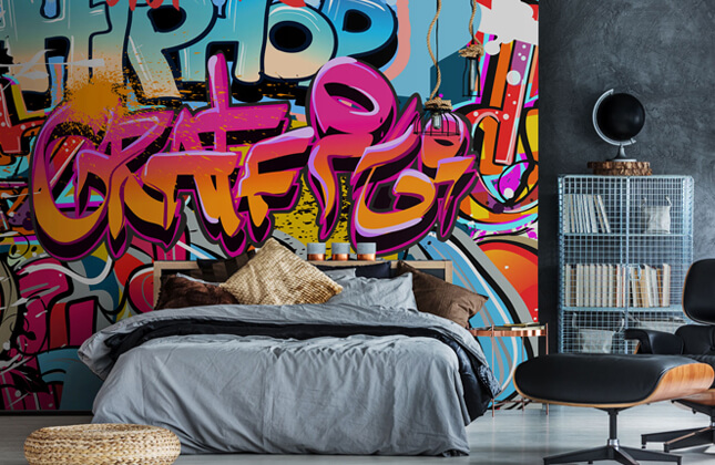 Graffiti Wallpaper & Street Art Wall Murals | Wallsauce US