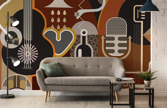 Musical Instrument Wallpaper & Wall Murals | Wallsauce AU