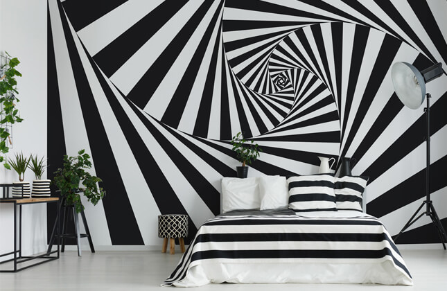 Geometric Patterns Art Retro 3D Wall Mural Designer Bedroom Wallpaper Murals