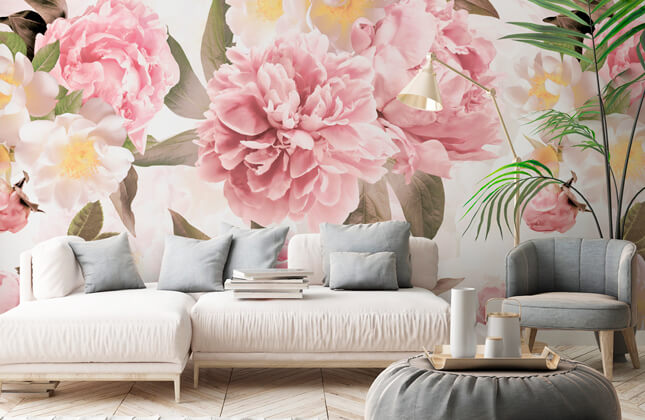 Peony Wallpaper & Wall Murals | Wallsauce UK Peony Wallpaper & Wall Murals | Wallsauce UK