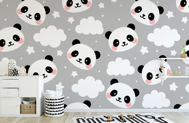 Papel Pintado Panda