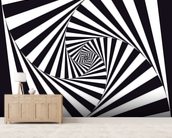 Optical Art - Spiral Wallpaper Wall Mural | Wallsauce USA