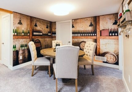 wine mural in dining room wine mural in dining room
