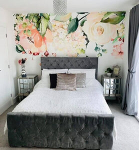 floral wallpaper in master bedroom floral wallpaper in master bedroom