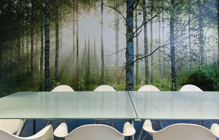 Tree-wallpaper-in-office