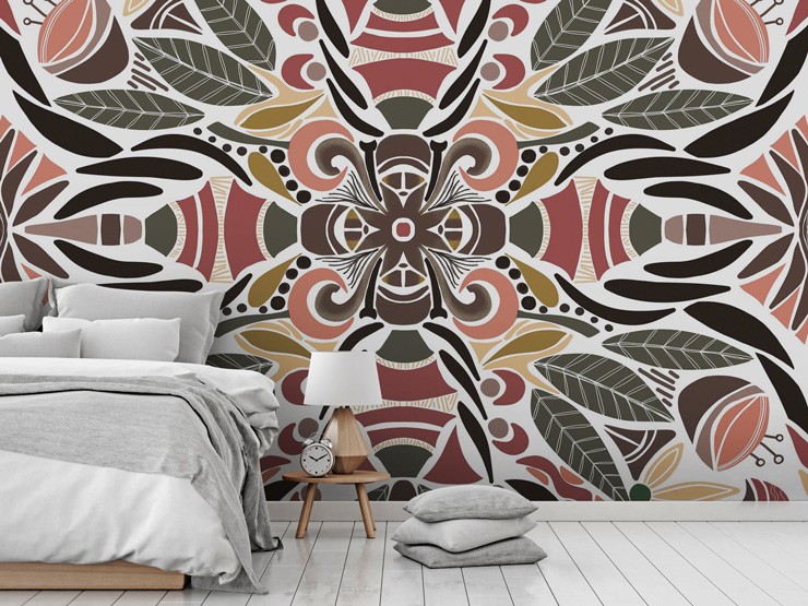 wallpaper in bedroom by Lori Perez
