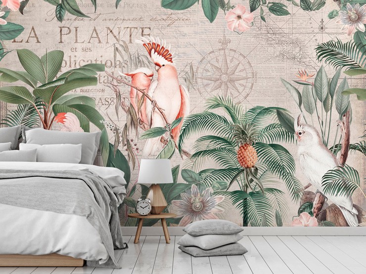 jungle themed bedroom mural by Andrea Haase