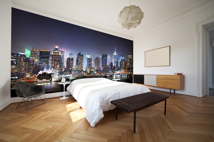 New_York_wallpaper_in_bedroom