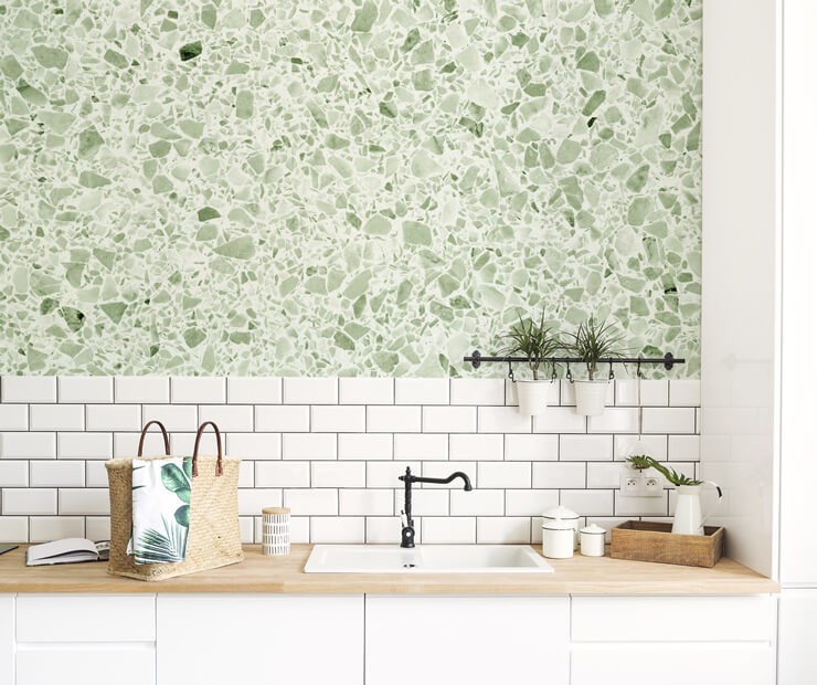 green wallpaper design