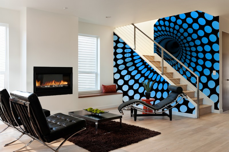 Abstract Tunnel Wall Mural