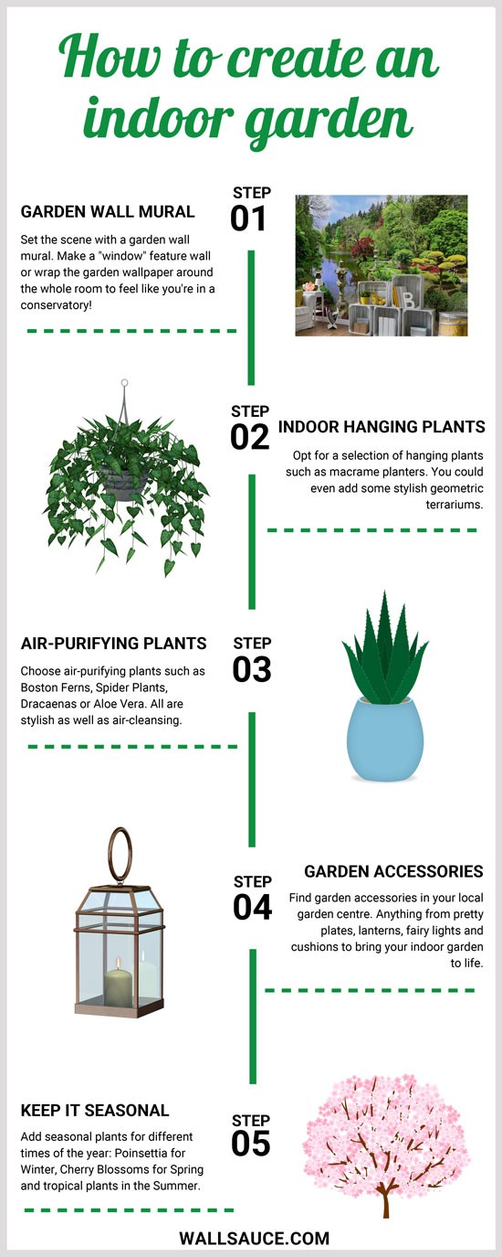 info graphic all about how to get an indoor garden