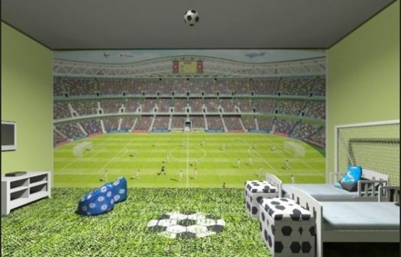 football themed bedroom
