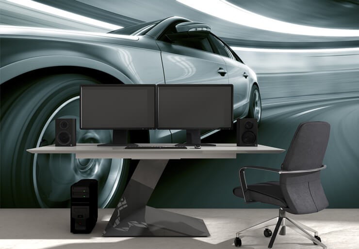 aston martin car mural