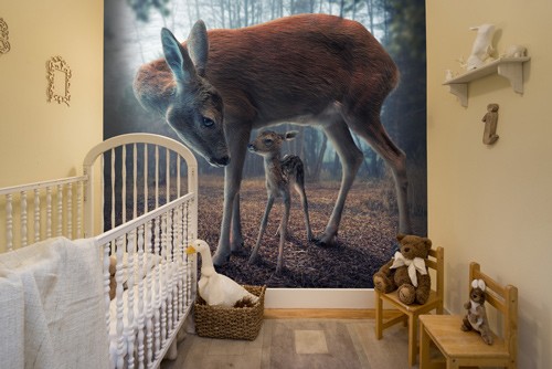 deer wall mural