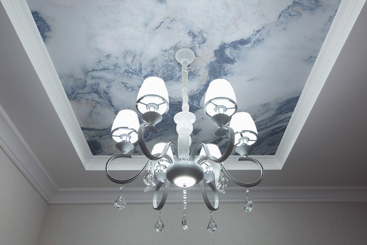Marble ceiling wallpaper