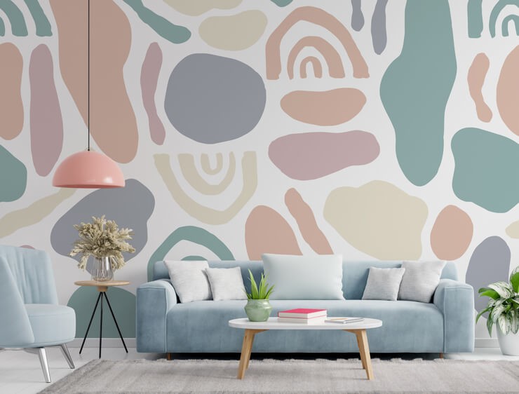 Geometric pastel wallpaper