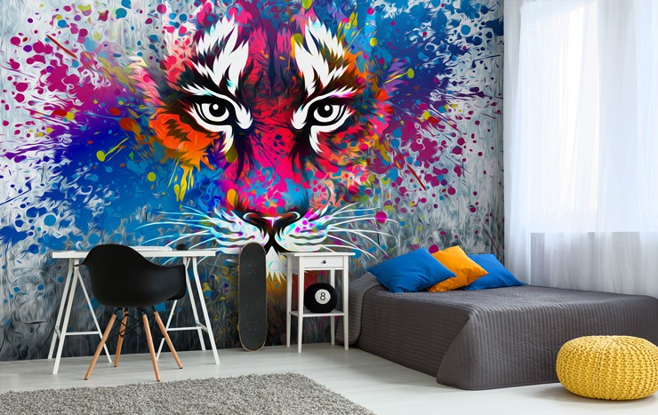 graffiti wallpaper for your teenager's bedroom | wallsauce uk