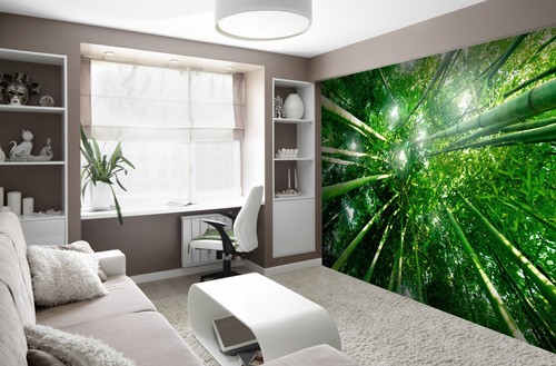 Tree Leaves Forest Photo Wallpaper Picture Green Mural Home Bedroom Decoration 
