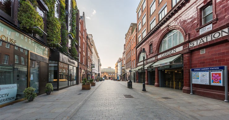 Covent Garden Street View Lockdown In London: Captured By Nick Jackson | Wallsauce Us