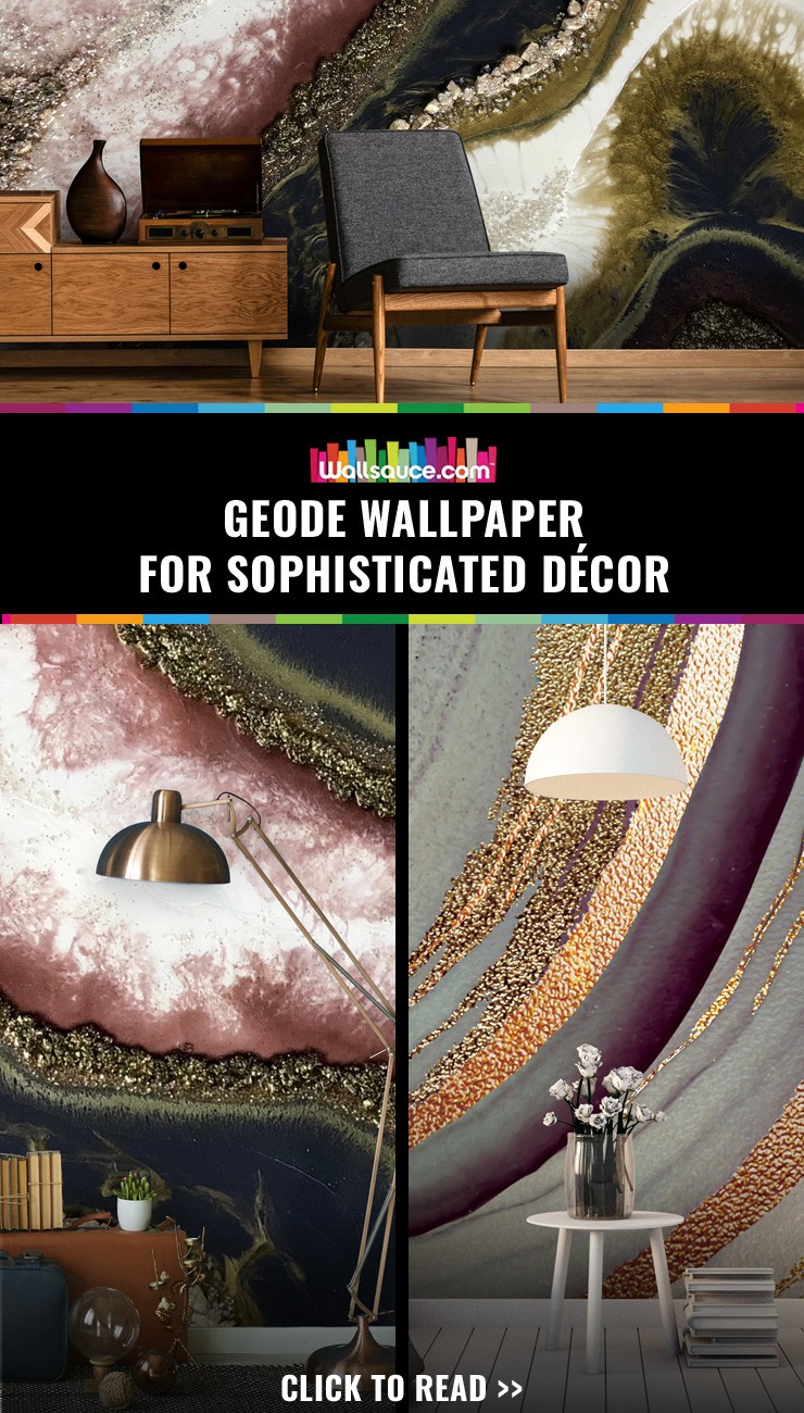 Geode wallpaper for sophisticated decor