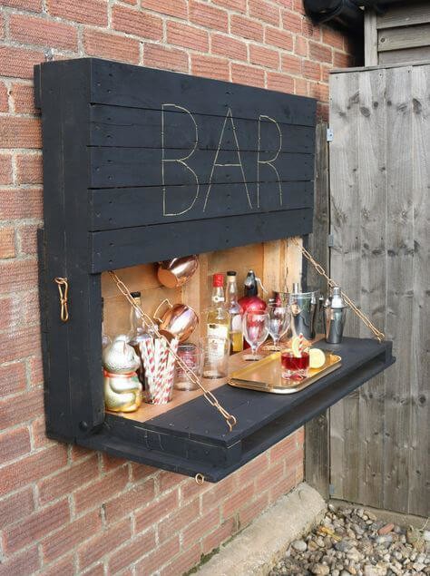 pull out outdoor bar