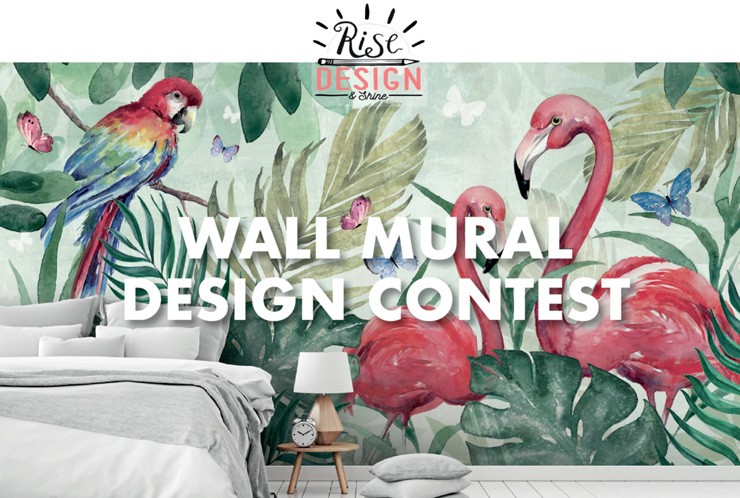 Wall mural design contest graphic