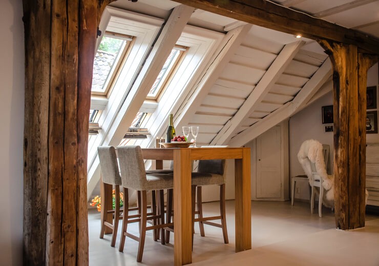 dining room in loft conversion