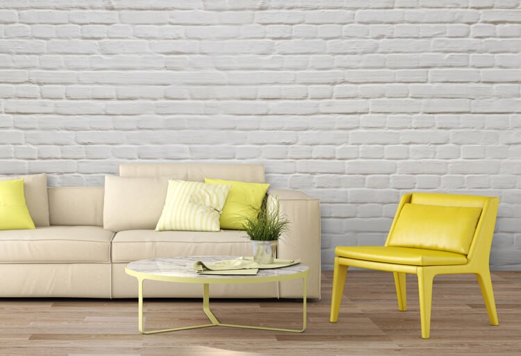 white-brick-wallpaper-in-living-room