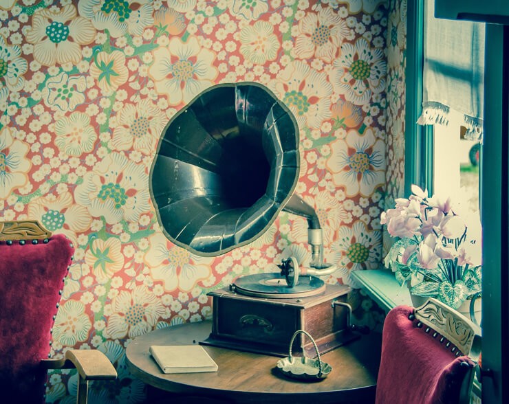 Vintage record player