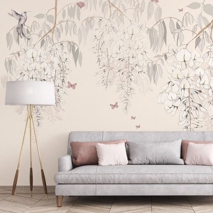 floral mural by Kelly Kratzing