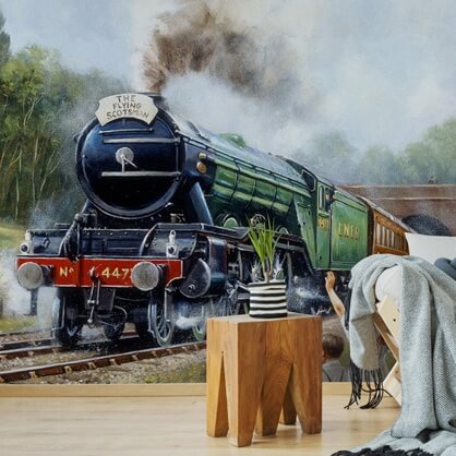 train mural by Kevin Walsh